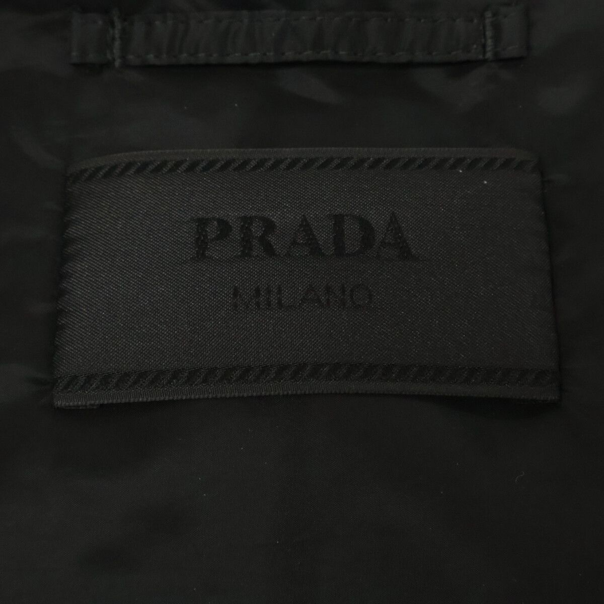 Prada Re-Nylon Zip Jacket Triangle Logo Hoodie Nylon — view 5