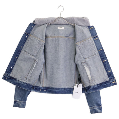 Celine Hooded Printed Luz Trucker Jacket — view 4