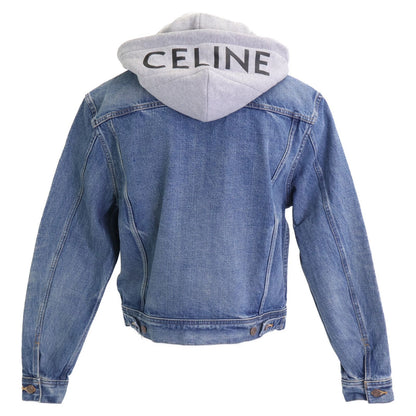 Celine Hooded Printed Luz Trucker Jacket — view 3