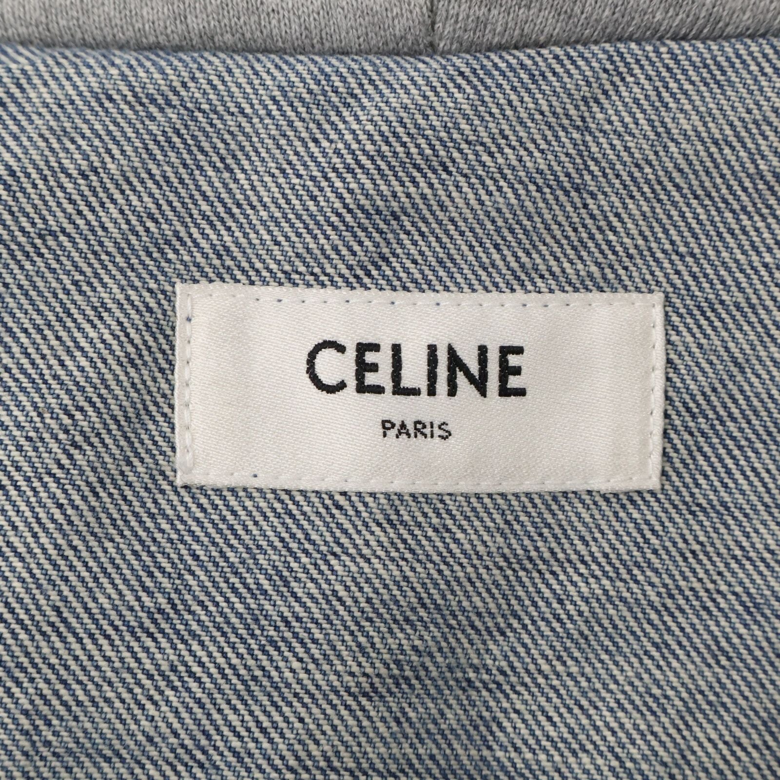 Celine Hooded Printed Luz Trucker Jacket — view 5