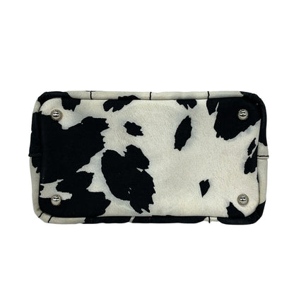 Prada Tote Canapa White Black — view 5