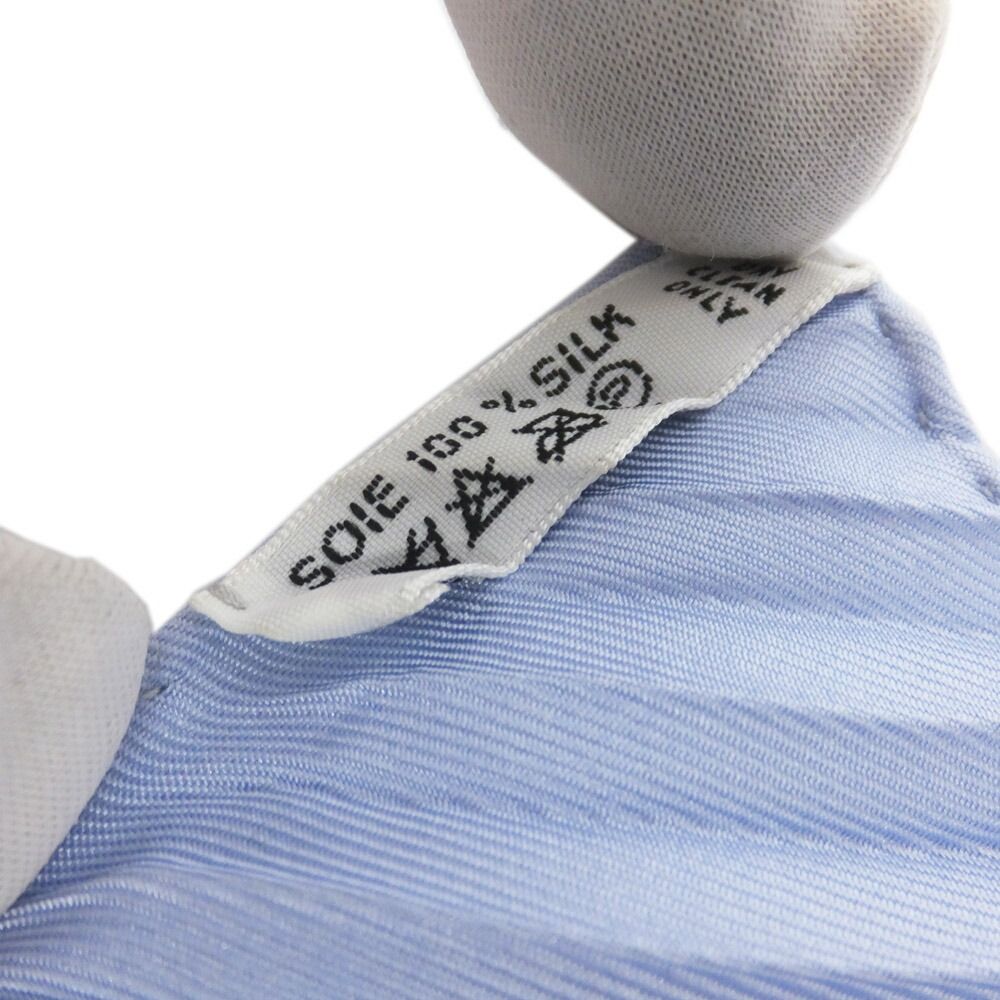 Hermes Heaven Carre Plisse Varangues Pleats Blue Light Multicolor Scarf — view 6
