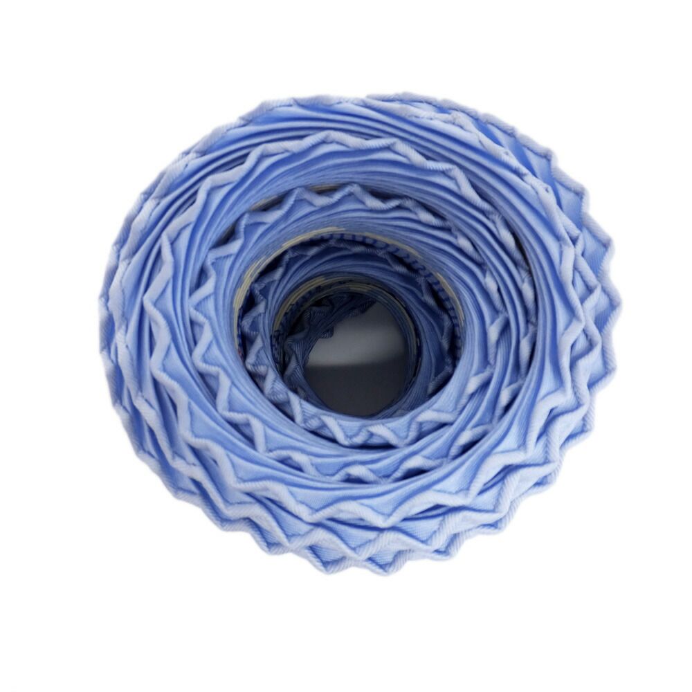 Hermes Heaven Carre Plisse Varangues Pleats Blue Light Multicolor Scarf — view 3