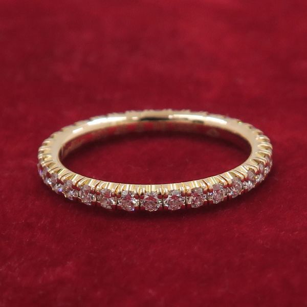 Cartier Etain Cell Eternity Ring mm — view 3