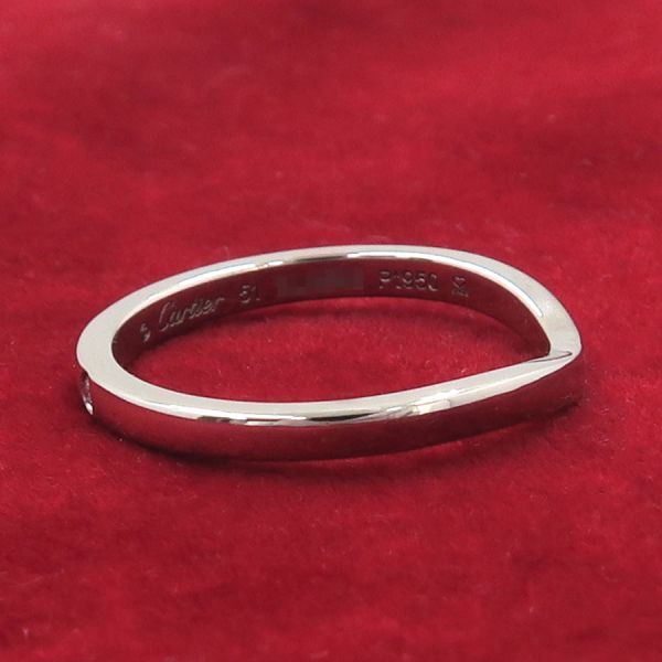 Cartier Ballerina Wedding Ring Diamond 51 Flat — view 3