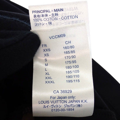 Louis Vuitton Brick Print Logo Virgil Avro Short Sleeve T-Shirt Cotton Black — view 7
