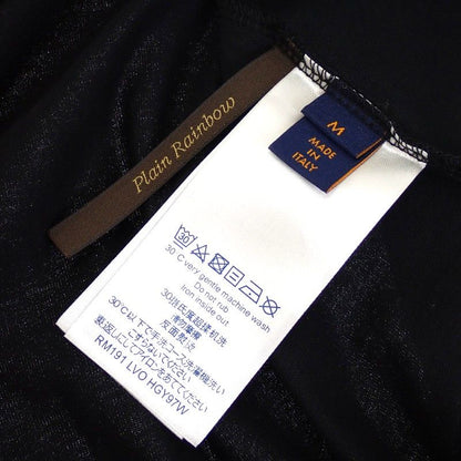 Louis Vuitton Brick Print Logo Virgil Avro Short Sleeve T-Shirt Cotton Black — view 6
