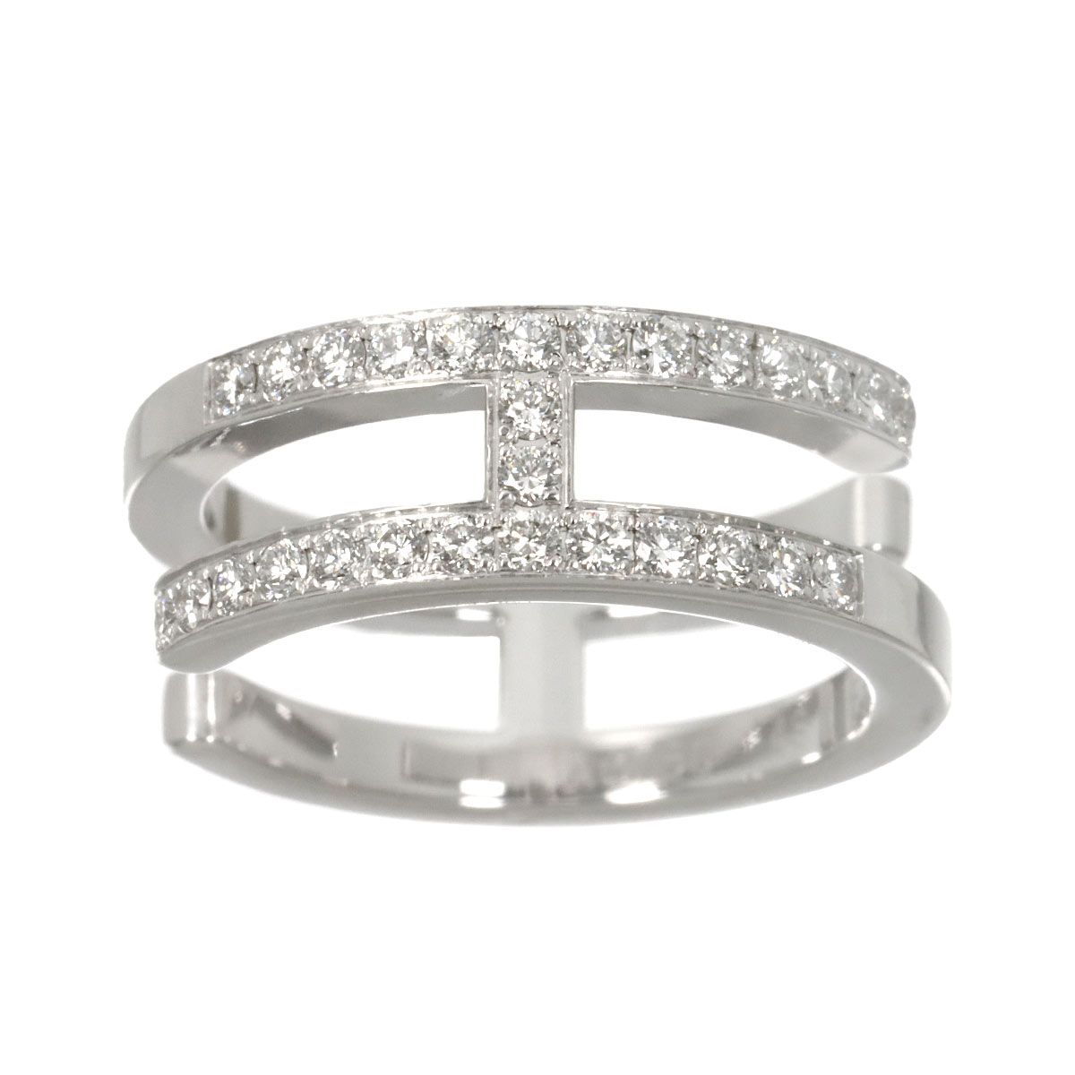 Hermes Arianne Che D'ancre 48 Ring Diamond 18k WG White Gold — view 2