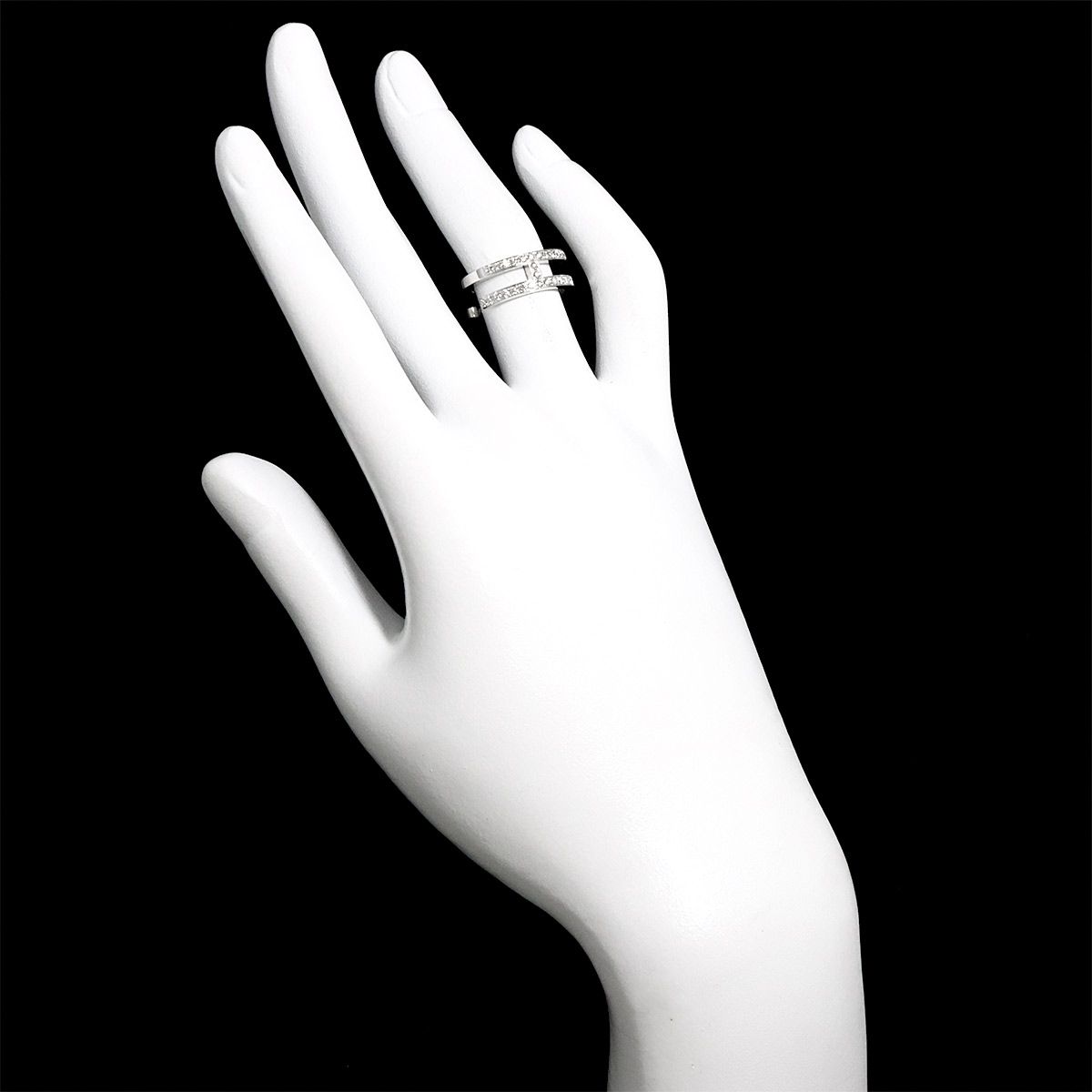 Hermes Arianne Che D'ancre 48 Ring Diamond 18k WG White Gold — view 9