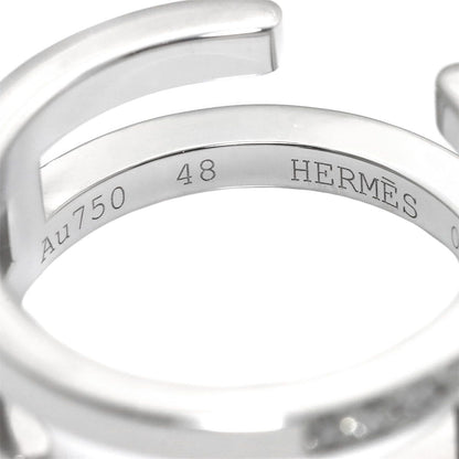 Hermes Arianne Che D'ancre 48 Ring Diamond 18k WG White Gold — view 5