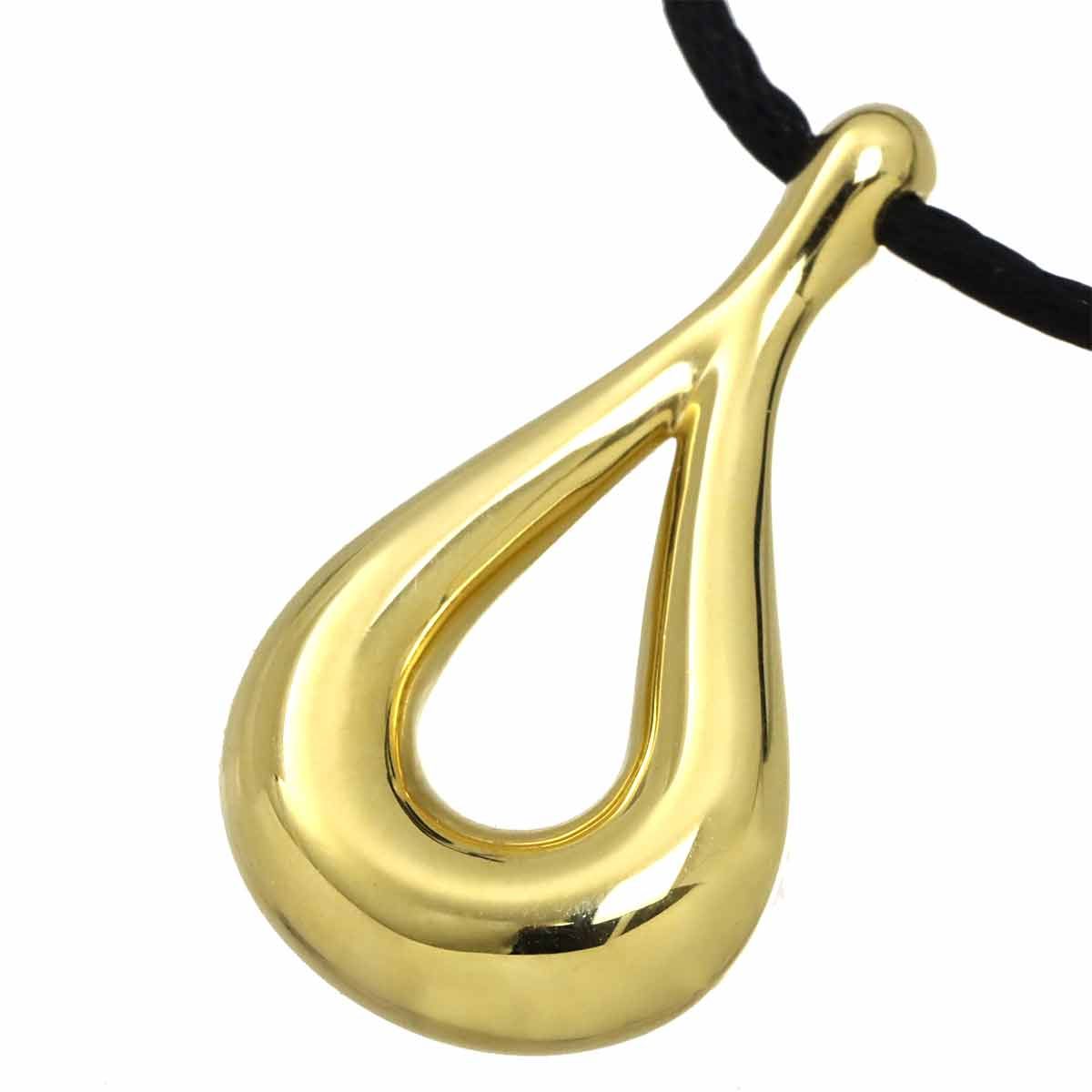 Tiffany & Co Open Teardrop Necklace 40 cm 18k YG Yellow Gold — view 4