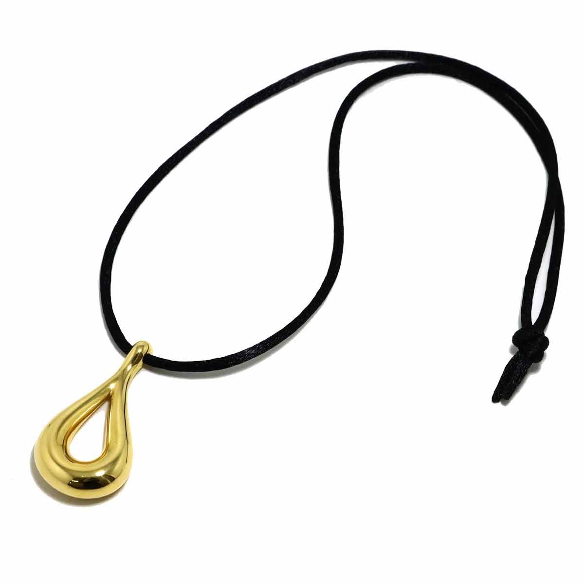 Tiffany & Co Open Teardrop Necklace 40 cm 18k YG Yellow Gold — view 2
