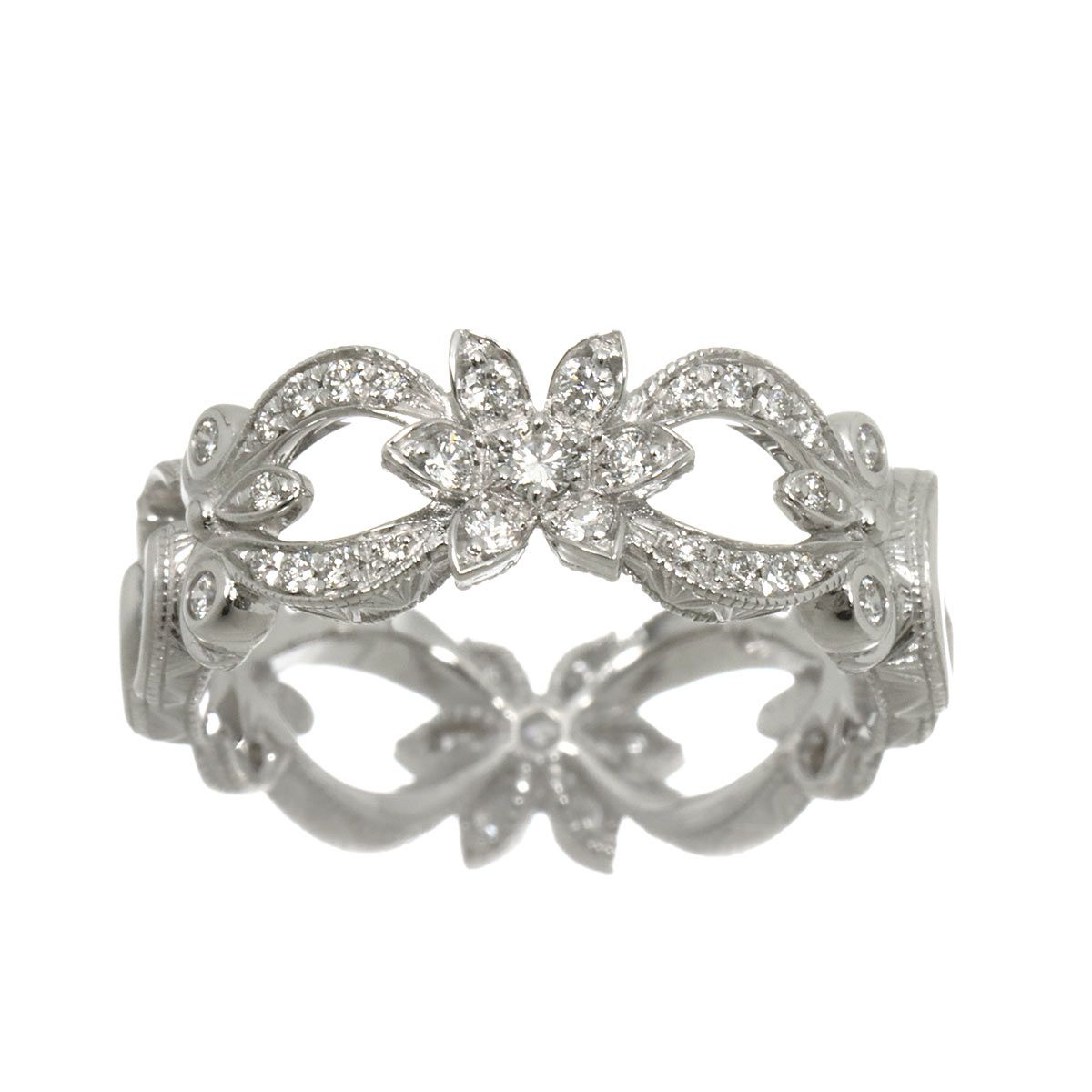 Gucci Flora Ring Diamond 18k WG White Gold — view 3