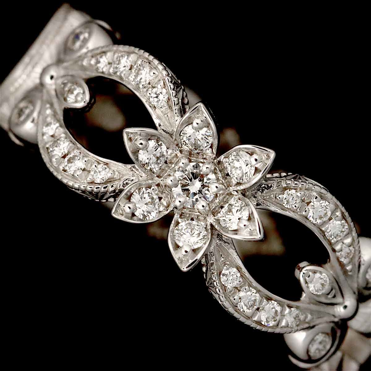 Gucci Flora Ring Diamond 18k WG White Gold — view 6