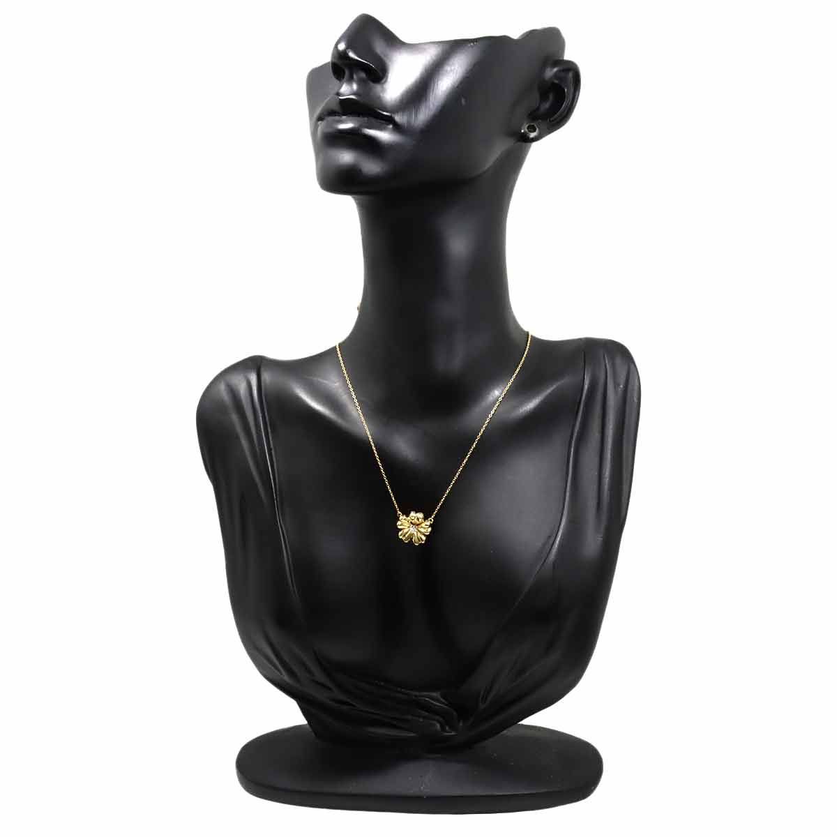 Tiffany & Co Diamond Necklace 49 cm 18k YG Yellow Gold 750 Flower — view 8