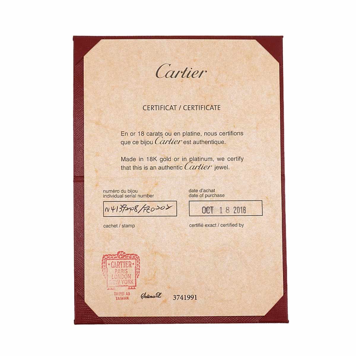 Cartier Solitaire Diamond 48 Ring Pt Platinum — view 9