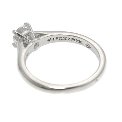 Cartier Solitaire Diamond 48 Ring Pt Platinum — view 4