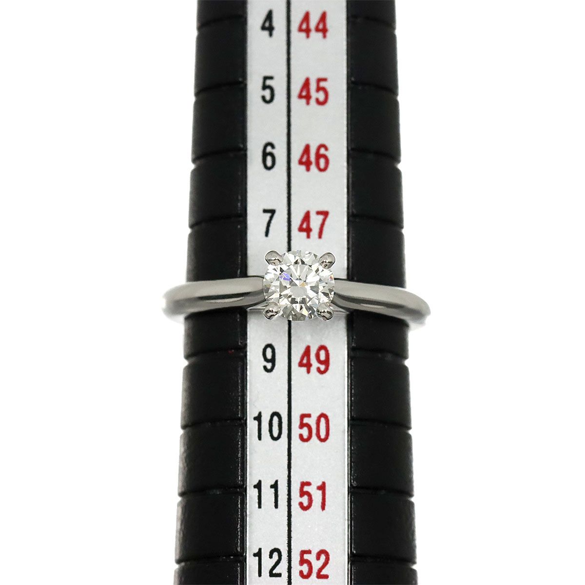 Cartier Solitaire Diamond 48 Ring Pt Platinum — view 7