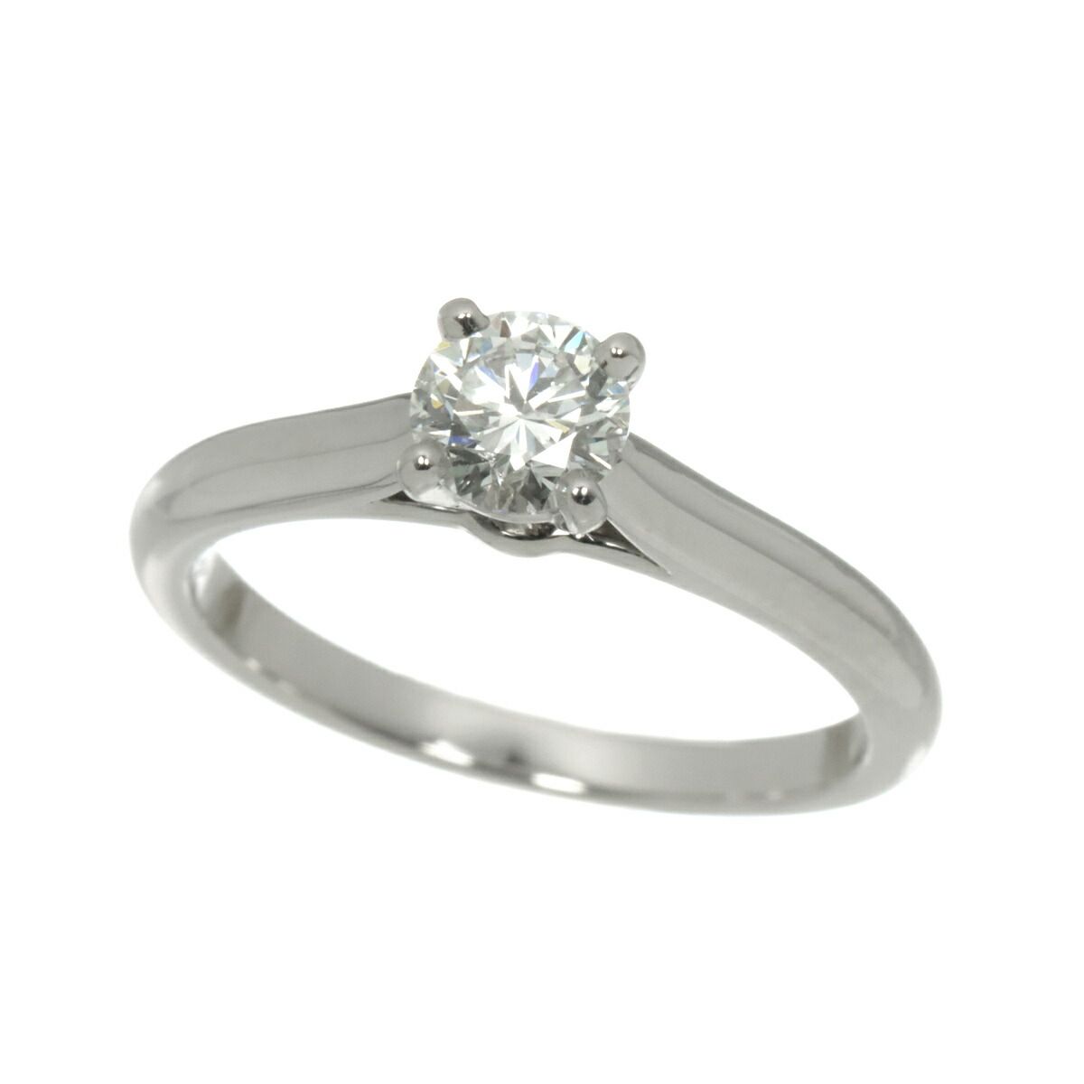 Cartier Solitaire Diamond 48 Ring Pt Platinum — view 5