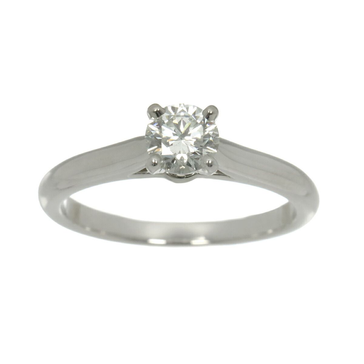 Cartier Solitaire Diamond 48 Ring Pt Platinum — view 2