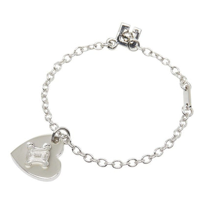 Celine Seri Heart Logo Charm Silver tale 1- Keychain