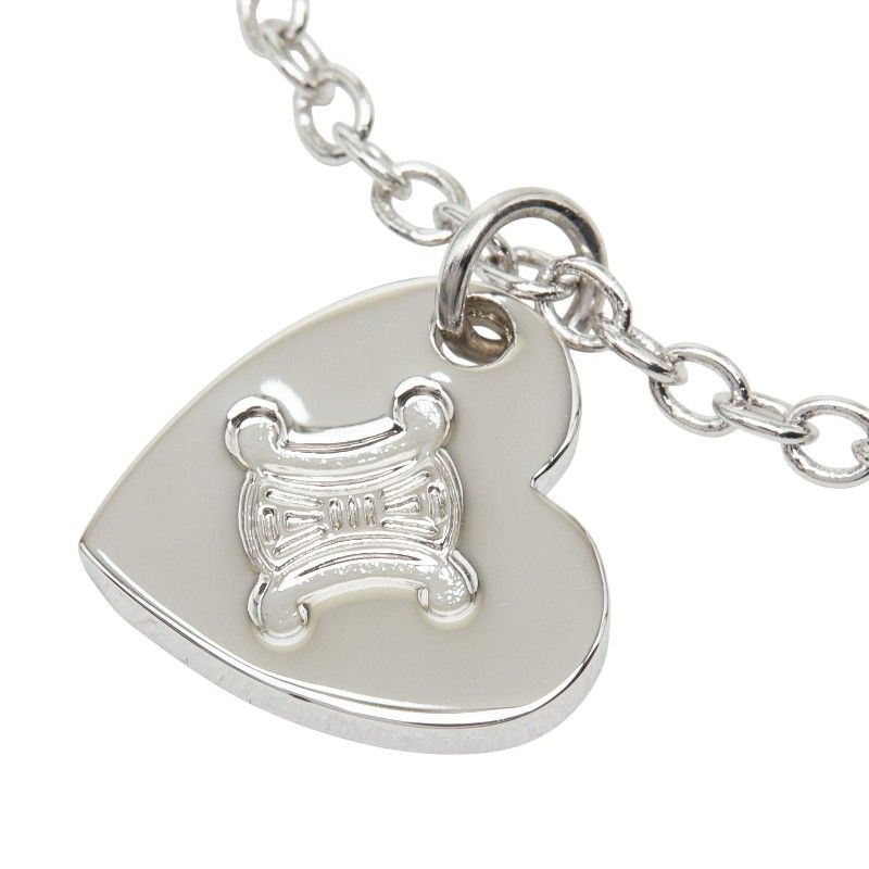 Celine Seri Heart Logo Charm Silver tale 1- Keychain — view 4