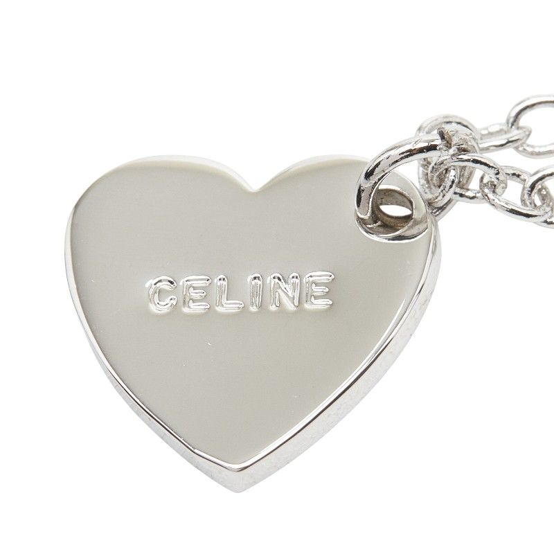 Celine Seri Heart Logo Charm Silver tale 1- Keychain — view 5