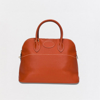 Hermes Bolide 35 Tote Shoulder Bag Sully Ege Brique Brown Gold 2-Way