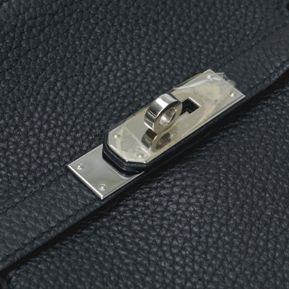 Hermes Gipsiere 28 Shoulder Bag Taurillon Clemence Noir Black Silver — view 6