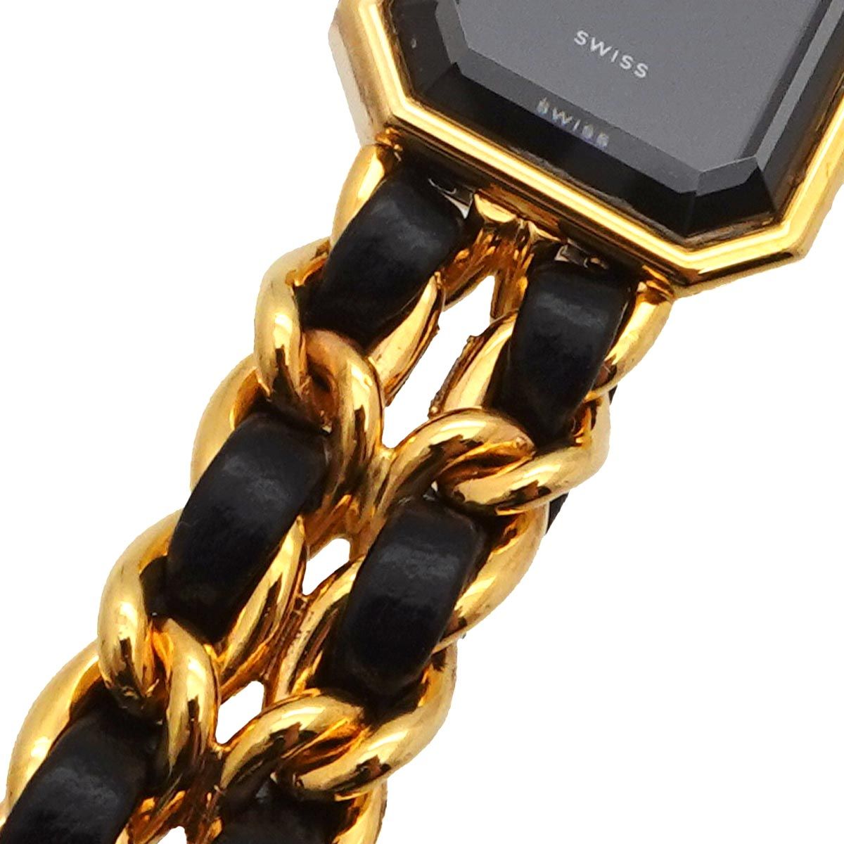 Chanel Premiere Vintage Watch Black Gold — view 6