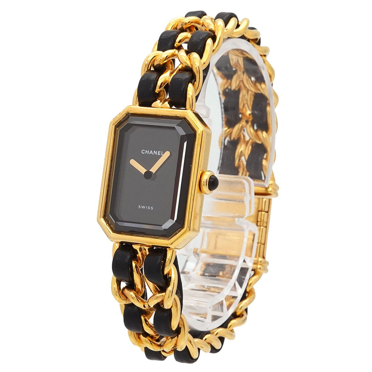Chanel Premiere Vintage Watch Black Gold — view 2