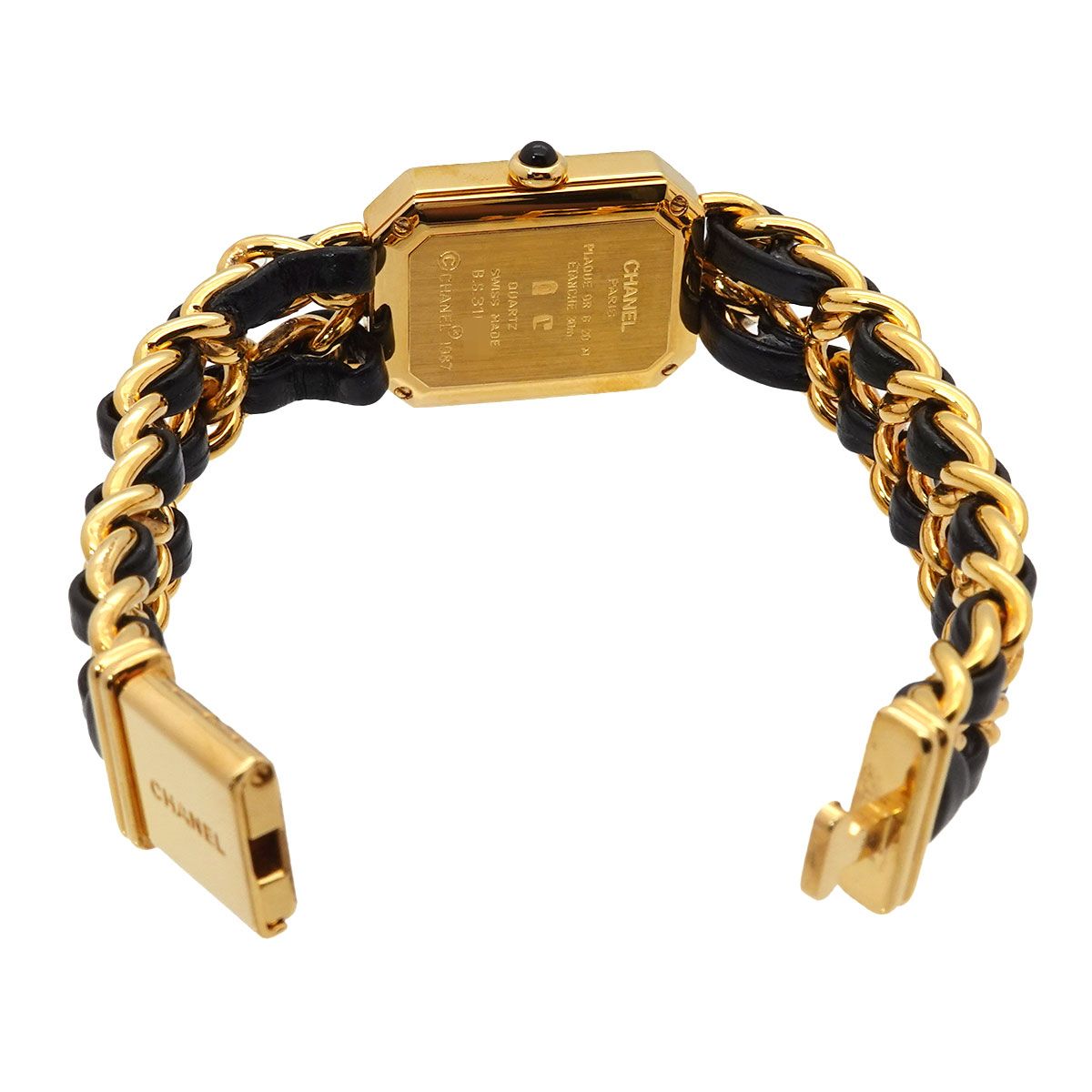 Chanel Premiere Vintage Watch Black Gold — view 4