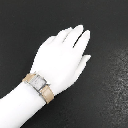 Hermes Watch Hh1 210 Diamond White Shell Quartz — view 4