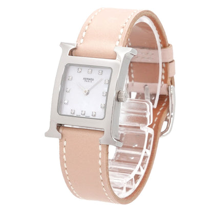 Hermes Watch Hh1 210 Diamond White Shell Quartz — view 3