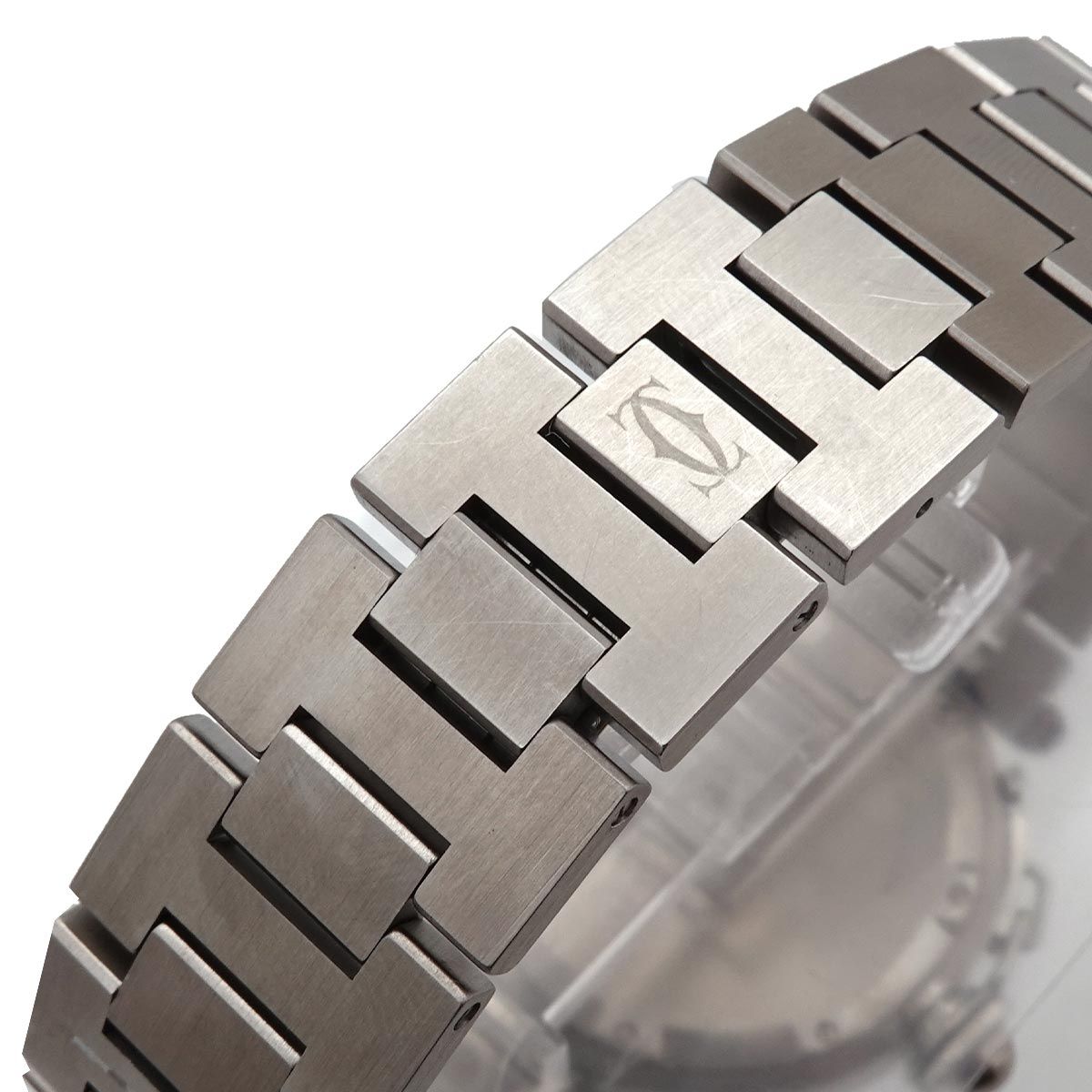 Cartier Pasha Big Date Boys Watch White Automatic Pashac — view 7
