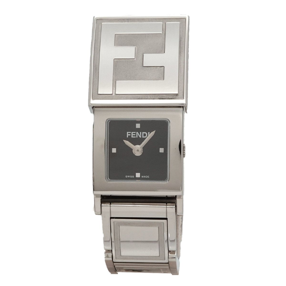 Fendi Orologi Seat 2 Time Zone Watch Diamond Black Quartz — view 6