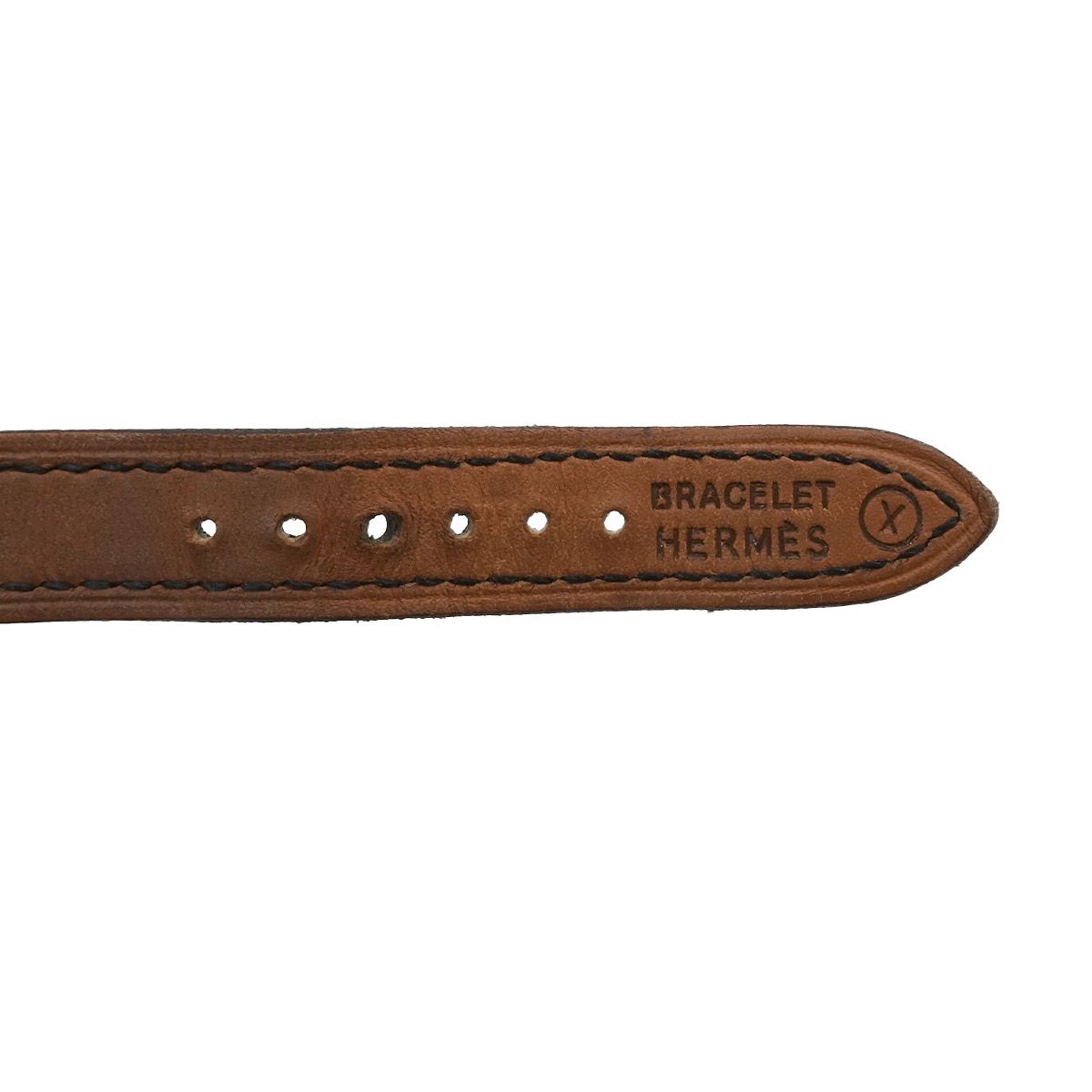 Hermes Kelly Watch Vintage Gold Black Quartz Cadena — view 8