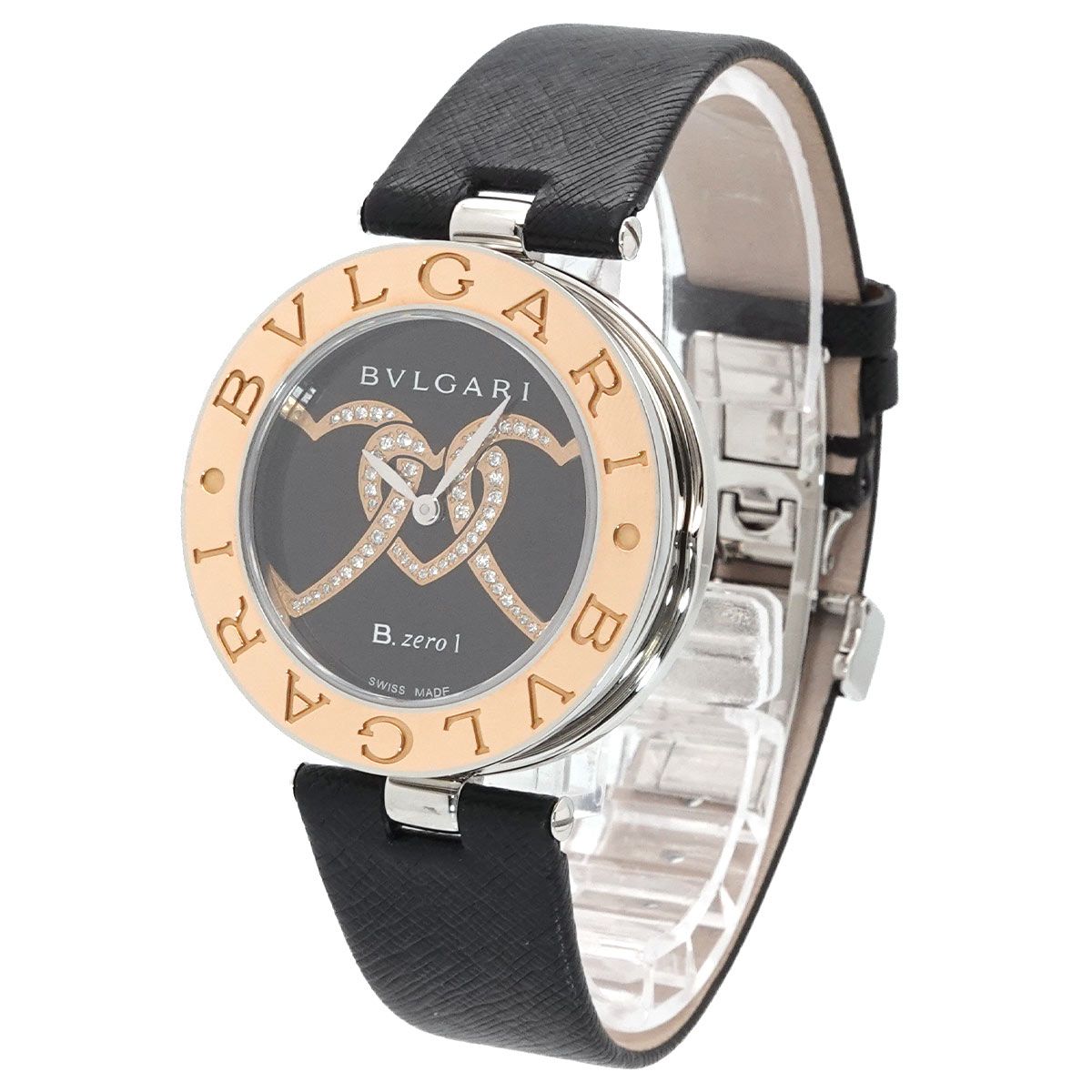 Bvlgari B-zero One Double Heart Watch 18k Pink Gold Quartz — view 3