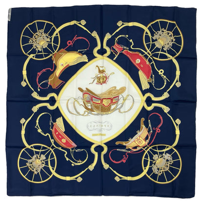 Hermes Scarf Carre 90 Spring Navy — view 3