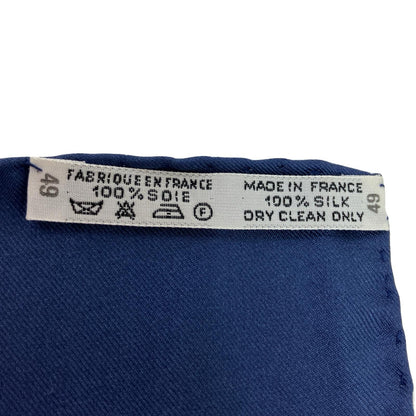 Hermes Scarf Carre 90 Spring Navy — view 6