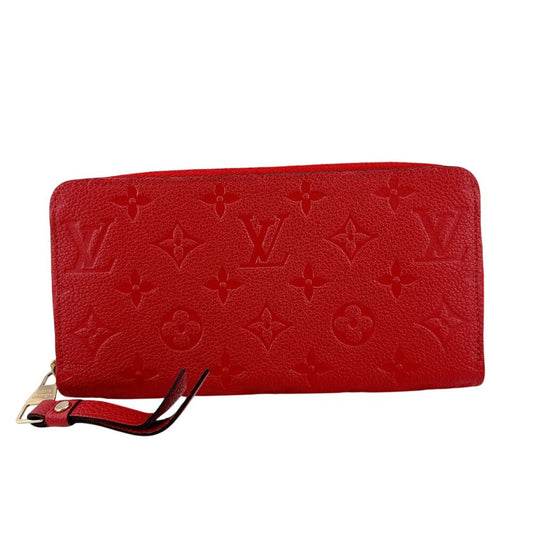 Louis Vuitton Zippy Wallet Empreinte Monogram Red