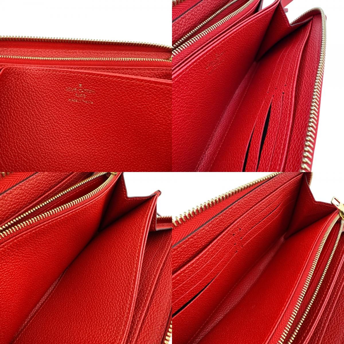 Louis Vuitton Zippy Wallet Empreinte Monogram Red — view 8