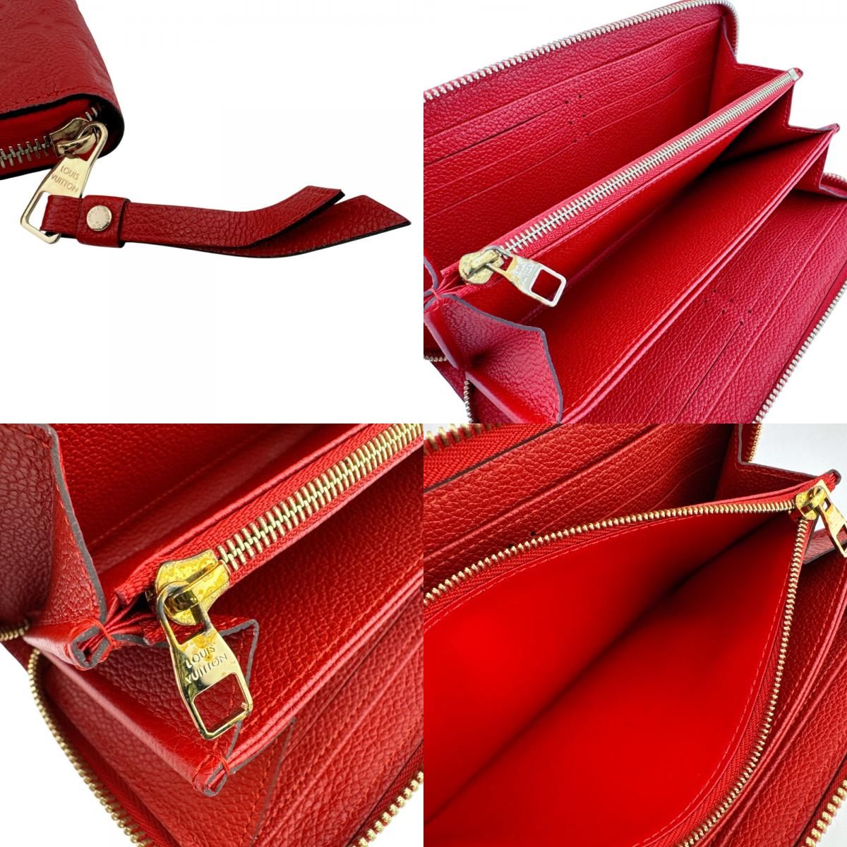 Louis Vuitton Zippy Wallet Empreinte Monogram Red — view 7