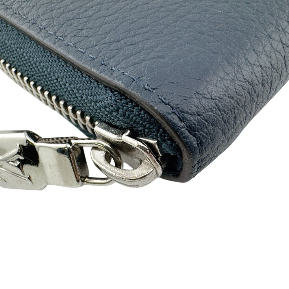 Louis Vuitton Zippy Wallet Vertical Leather Navy — view 3