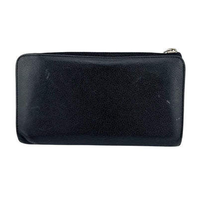 Louis Vuitton Zipper Portefeuille Comet Leather Wallet Black — view 2
