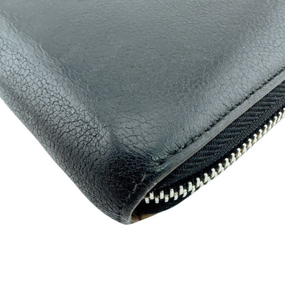 Louis Vuitton Zipper Portefeuille Comet Leather Wallet Black — view 5