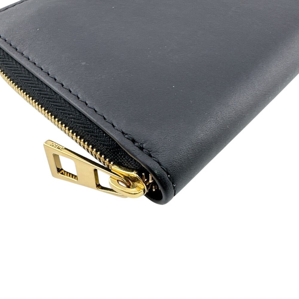 Loewe Zip Around Leather Wallet Black — view 3