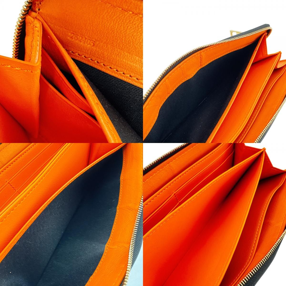 Loewe Zip Around Leather Wallet Black — view 8
