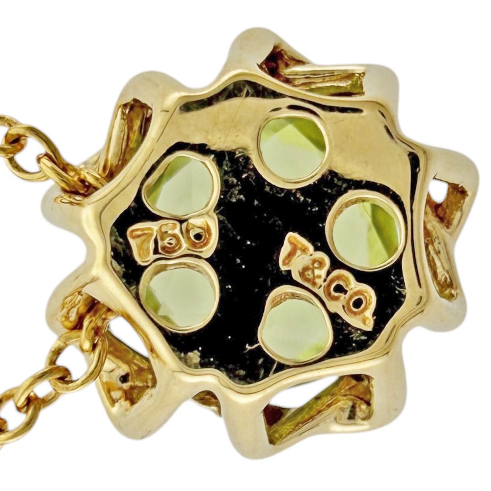 Tiffany & Co Kiss Around Necklace 18k Gold Peridot — view 7