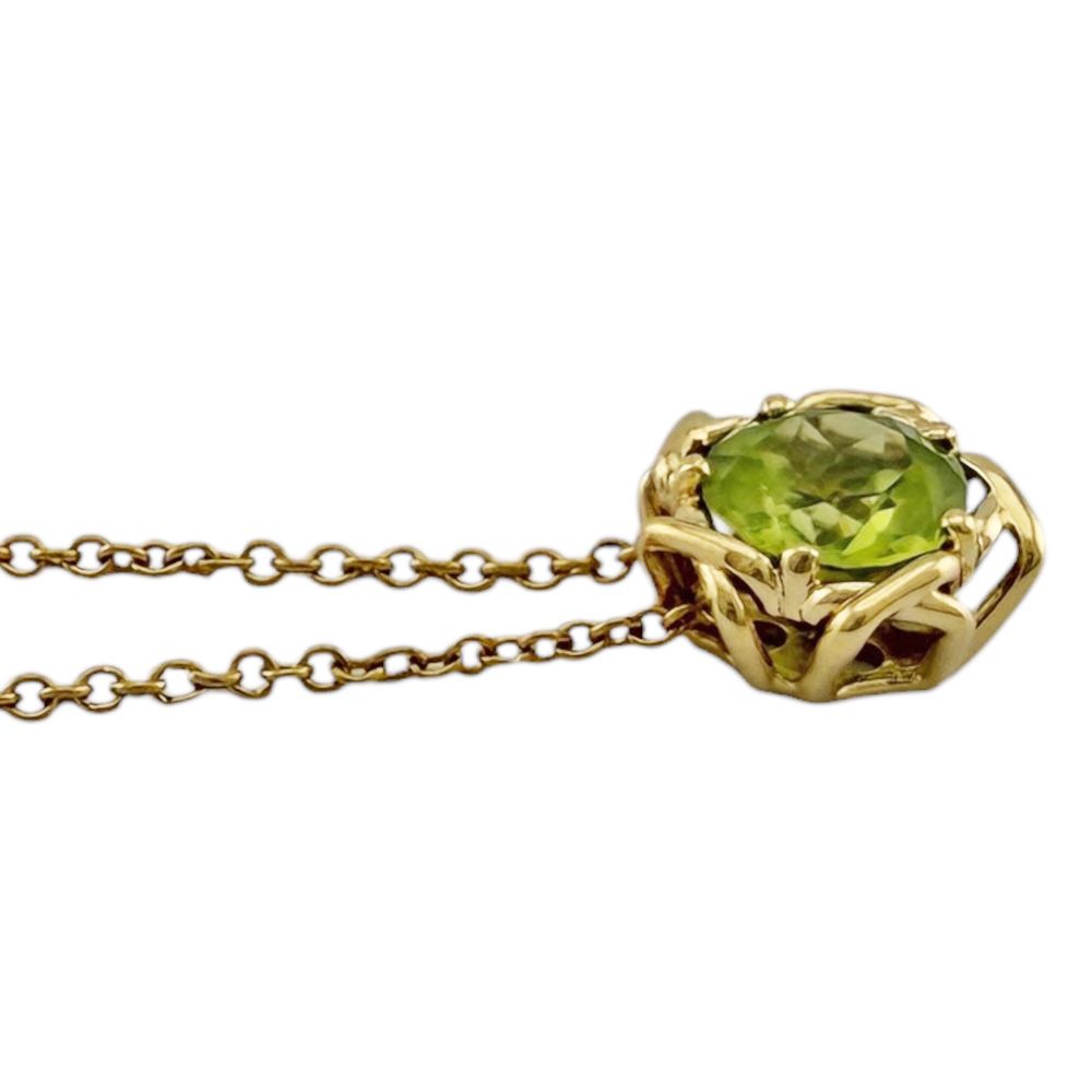 Tiffany & Co Kiss Around Necklace 18k Gold Peridot — view 4
